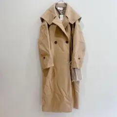 ★未使用タグ付き✨rienda【S】ビッグカラー ウールミックスコート