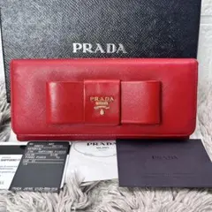 PRADA プラダ サフィアーノ 長財布 フィオッコ リボン 0704-① - メルカリ