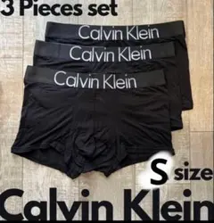 新品未使用カルバンクライン ボクサーパンツCalvin Kleinツルツル黒ｓ