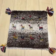 サッカーボール柄 ギャべラグマット フリンジ付き - メルカリ