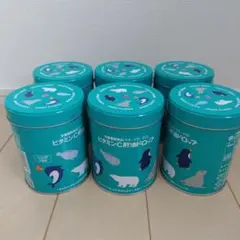 【空き缶】カワイ肝油ドロップ缶　まとめ売り　海の生き物　空缶　6缶