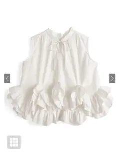 GRL フリルノースリーブブラウス　[ai179]