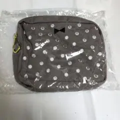 【新品・未開封】KIMURATAN グレー水玉バッグ
