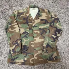 ミリタリーブルゾン　迷彩　カバーオール　ウッドランドカモ　US ARMY BDU