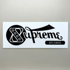 SUPREME RECORDS WHITE STICKER