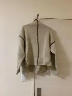 GRL ベージュ ハイネック セーター 長袖