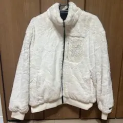 FILA フリースジャケット ホワイト ネイビー