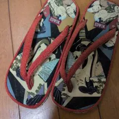 EDWIN お洒落浮世絵デザインサンダル 雪駄 M23-23.5cmのサムネイル