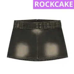 早い者勝ち❗️rockcake Y2K ウォッシング　デニムスカート　ミニ