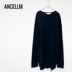ANCELLM 24SS DAMAGE WAFFLE CREW LS Tee 3
