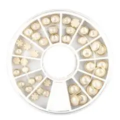 ホワイトパールネイルパーツ ジェルネイル ネイル ネイルアート ブリオン