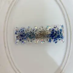 ✾ ヘアゴム ✾ リボン 花火ドライフラワー レジン ハンドメイド