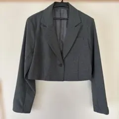 JEANASIS グレー クロップドジャケットのサムネイル
