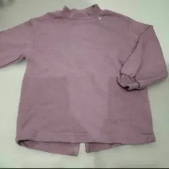 キッズ 100 トレーナー プティマイン 綿100% パープル 女の子 秋冬