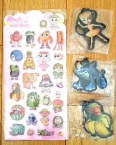 【未開封】イタリアンブレインロット キーホルダー3点＋シール セット4点セット