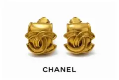vintage CHANEL ゴールド イヤリング