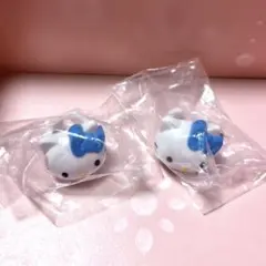 ハローキティ ファッションリングコレクション 水色リボン ガチャ