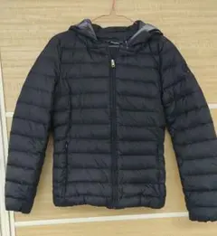 美品 トミーヒルフィガー ショートダウンコート 紺 肩ワッペン tommy