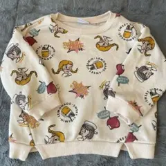 ZARA キャラクター総柄トレーナー 12-18ヶ月 86サイズ