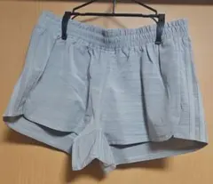 adidas ボーダー柄 ショートパンツ Lサイズ