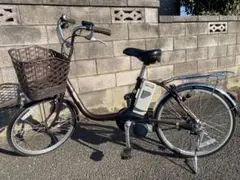 電動アシスト自転車 レッド バスケット付き - メルカリ