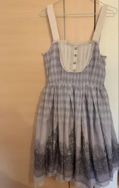 axes femme kawaii ローズキャッスル柄ワンピ