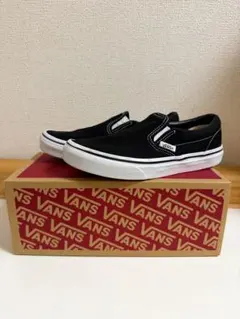 VANS ブラック スリッポン　21.0cm