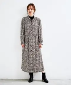 ルクールブラン　花柄ワンピース