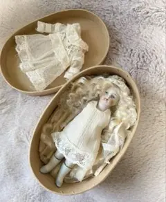 希少　ドイツ　ビスクドール　人形　コットンドール　アンティーク ビスクドール アンティークミニョネット ドイツ 13cm ケストナー