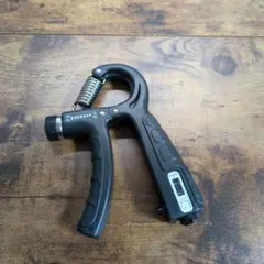 【在庫処分】負荷調整式ハンドグリッパー 握力トレーニング ブラック 筋トレ