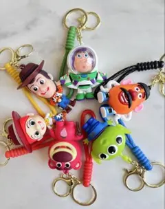 トイ・ストーリー マスコット ストラップ 6個セット ウッディ バズ
