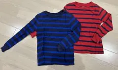 Polo Ralph Lauren 長袖カットソー レッド ブルー 120
