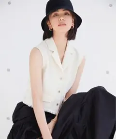 SNIDEL ツイードベスト