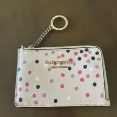 【美品】Kate Spade NEW YORKドット柄コインケース