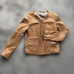 ヴィンテージベージュ レザー ジャケット