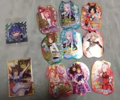ウマ娘　ステッカー、カードセット 11枚