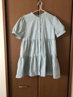 ギンガムチェックブラウス チュニック