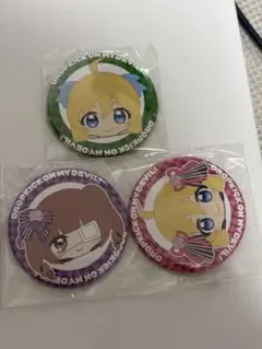邪神ちゃんドロップキックX 缶バッジ 花園ゆりね 2個セット 邪神ちゃん