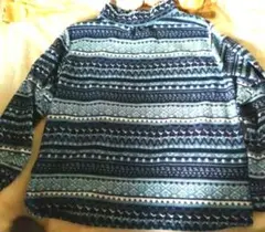 La blainu 長袖セーター M-L 青系