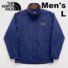 am495 ノースフェイス ウインドストッパー ジャケット ネイビー L