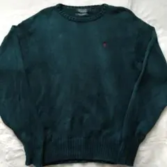 80' 90' PoloRalphLauren ラルフローレン ニット 緑タグ