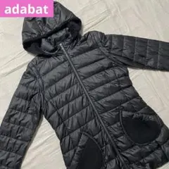 ●アダバット●ロングダウンジャケット サイズ40 ブラック ゴルフ 黒 ベスト