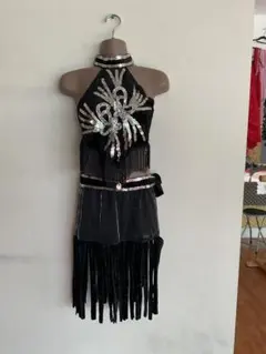 黒いベリーダンスセットアップ