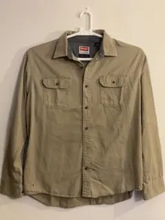 Wrangler 90's コットンワークシャツ ベージュ L