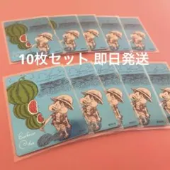 ☆ナツコミ2026 ONE PIECE ルフィスイカメタリックカード10枚セット