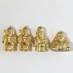 【非売品】七福神 置物 金色 4体 銀行ノベルティ 縁起物のサムネイル