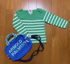 アーノルドパーマー 長袖Tシャツ 90＆ショルダー紐付きポーチ 2点セット