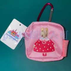 マロンクリーム カラビナミニ刺繍ポーチ ピューロランド サンリオ