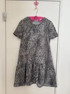 ZARAレオパード柄 半袖ワンピース