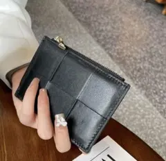 ミニ財布 メンズ レディース 財布 カードケース コインケース 小銭入れ 黒